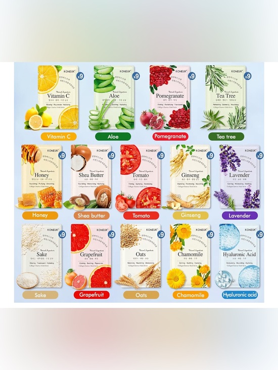 Koneuk Other - Buy Now Koneuk Face Hydrating Sheet Masks (pack of 9 pick 1)